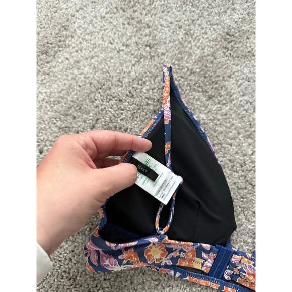 J.crew Women’s Painted Floral Block Print Bikini Sz S - Picture 4 of 7